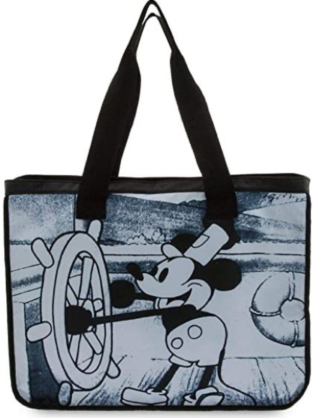 BLOW OUT SALE. Disney Steamboat Mickey Graphic Black and White Tote